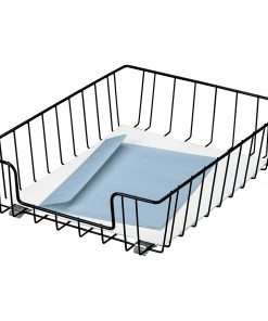 Fellowes Wire 3" Letter Tray - Compartment Size 8.50" x 11" x 3" - 3" Height x 10" Width x 14.1" Depth - Desktop - Stackable - Black - Steel - 1 Each