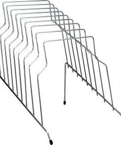 Fellowes Wire Step File&reg; - 8 Compartment(s) - 8 Divider(s) - 11.8" Height x 10.1" Width x 12.1" Depth - Desktop - Silver - Steel - 1 Each