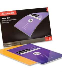 GBC UltraClear Thermal Laminating Pouches - Sheet Size Supported: Menu - Laminating Pouch/Sheet Size: 11.50" Width x 17.50" Length x 3 mil Thickness - Glossy - Flexible, Wear Resistant, Tear Resistant - Clear - 25 / Pack