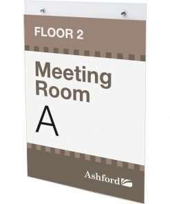 Deflecto Classic Image Wall Mount Sign Holders - 1 Each - 8.5" Width x 11" Height - Plastic - Clear