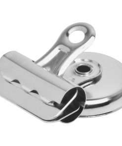 Elmer's Magnetic Grip Display Clips - 1.3" Width - 0.37" Size Capacity - 18 / Box - Silver - Steel