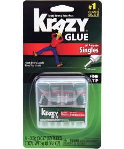 Elmer's Single-use Tubes Instant Krazy Glue - 4 / Pack - White