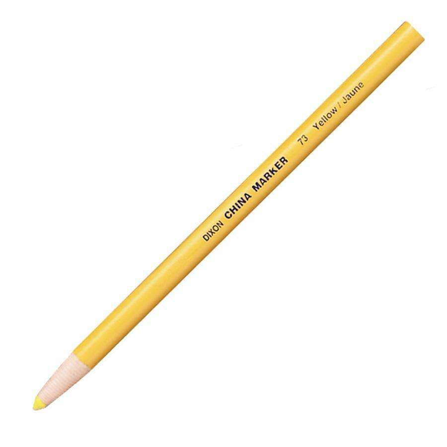 Dixon Phano Nontoxic China Markers - Yellow Lead - 1 Dozen
