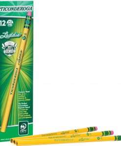 Ticonderoga Laddie Pencil with Eraser - #2 Lead - Yellow Barrel - 1 Dozen