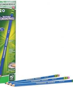 Dixon Eraser Tipped Checking Pencils - HB Lead - Blue Lead - 12 / Box