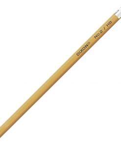 Dixon Woodcase No.2 Eraser Pencils - #2 Lead - Black Lead - Yellow Barrel - 144 / Box
