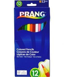 Prang Colored Pencils - Assorted Lead - Assorted Barrel - 12 / Set