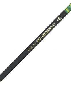 Dixon Tri-conderoga Executive Triangular Pencil - #2 Lead - Black Barrel - 1 Dozen