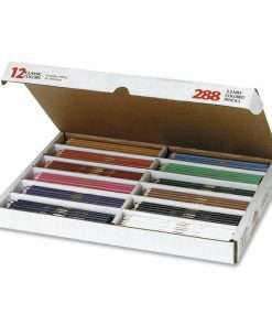 Prang Master Pack Colored Pencils - 3.3 mm Lead Diameter - Assorted Barrel - 288 / Box