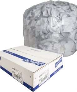 Genuine Joe Clear Trash Can Liners - Medium Size - 33 gal Capacity - 33" Width x 39" Length - 0.60 mil (15 Micron) Thickness - Low Density - Clear - 250/Carton