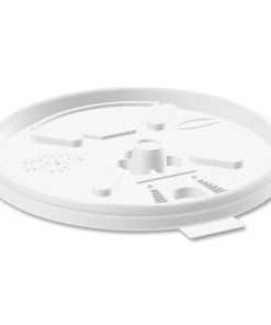 Dart Lift-n-Lock Coffee Cup White Lids - Round - Plastic - 1000 / Carton - White