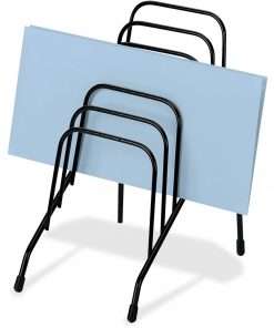 Fellowes Wire Step File&reg; Jr. - 6 Compartment(s) - 7.8" Height x 4.4" Width x 6.5" Depth - Desktop - Black - Steel - 1 Each