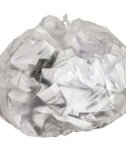 Genuine Joe High-Density Can Liners - Small Size - 10 gal Capacity - 24" Width x 24" Length - 0.31 mil (8 Micron) Thickness - High Density - Clear - Resin - 1000/Carton - 50 Per Roll - Office Waste, Industrial Trash