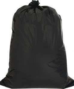 Genuine Joe Heavy Duty Contractor Bags - Large Size - 42 gal Capacity - 33" Width x 48" Length - 2.50 mil (63 Micron) Thickness - Low Density - Black - 20/Carton - Kitchen