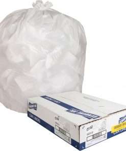 Genuine Joe Heavy-Duty Tall Kitchen Trash Bags - Small Size - 13 gal Capacity - 24" Width x 33" Length - 0.85 mil (22 Micron) Thickness - Low Density - White - 150/Carton - Kitchen