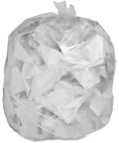 Genuine Joe Economy High-Density Can Liners - Extra Large Size - 56 gal Capacity - 43" Width x 46" Length - 0.55 mil (14 Micron) Thickness - High Density - Translucent - Resin - 200/Carton - Office Waste