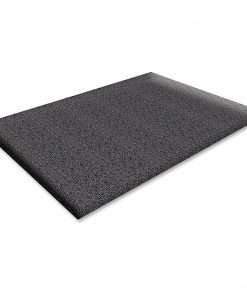 Genuine Joe Soft Step Vinyl Anti-Fatigue Mats - Warehouse - 36" Length x 24" Width x 0.38" Thickness - Vinyl - Black