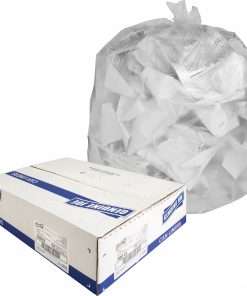 Genuine Joe Economy High-Density Can Liners - Large Size - 45 gal Capacity - 40" Width x 46" Length - 0.39 mil (10 Micron) Thickness - High Density - Translucent - Resin - 250/Carton