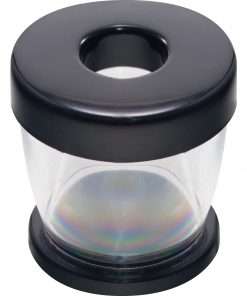 Gem Office Products Paper Clip Dispenser - Plastic - 1 Each - Black