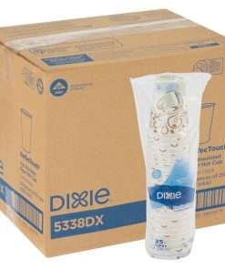 Dixie PerfecTouch Insulated Paper Hot Coffee Cups by GP Pro - 25 / Pack - 8 fl oz - 20 / Carton - Paper - Hot Drink