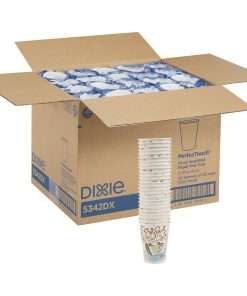 Dixie PerfecTouch Insulated Paper Hot Coffee Cups by GP Pro - 25 / Pack - 12 fl oz - 20 / Carton - Paper - Hot Drink