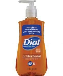 Dial Gold Antibacterial Liquid Hand Soap - 7.5 fl oz (221.8 mL) - Push Pump Dispenser - Dirt Remover - Skin, Hand - 1 Each