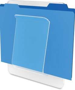 Deflecto Stand-Tall Wall File - 10.6" Height x 9.3" Width x 1.8" Depth - Unbreakable, Stackable - Clear - Plastic - 1 Each