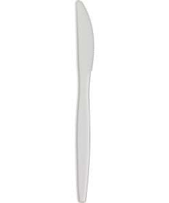 Dixie Medium-weight Disposable Knives by GP Pro - 1000/Carton - Knife - 1000 x Knife - Plastic - White