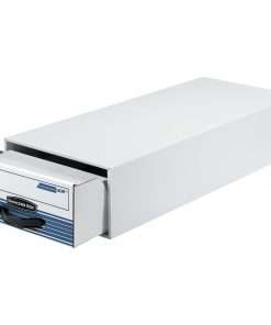 Stor/Drawer&reg; Steel Plus&trade; - Card - Internal Dimensions: 9.25" Width x 23.25" Depth x 5.63" Height - External Dimensions: 10.5" Width x 25.3" Depth x 6.5" Height - Medium Duty - Stackable - Steel, Plastic - White, Blue - For Card - Recycled - 1 / Each