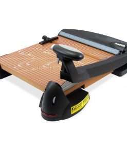 Elmer's X-ACTO 12" Blade Wood Base Laser Trimmer - Cuts 12Sheet - 12" Cutting Length - 15" Height x 18.3" Width - Wood Base, Steel Blade - Black