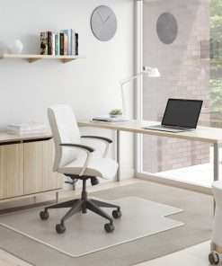 Deflect-o SuperMat CM14233 Chair Mat - Carpeted Floor - 45" Length x 53" Width - Lip Size 12" Length x 25" Width - Vinyl