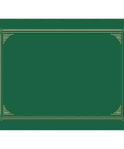 Geographics A4, Letter Recycled Certificate Holder - 8 19/64" x 11 45/64" , 8 1/2" x 11" , 8" x 10" - Green - 30% Recycled - 6 / Pack