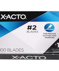 Elmer's X-Acto Precision No. 2 Knife Blades - #2 - 100 / Pack - Silver