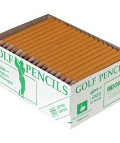 Dixon Pre-sharpened Wood Golf Pencils - #2 Lead - Yellow Wood Barrel - 144 / Box