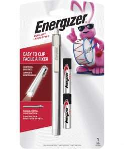 Energizer Aluminum Pen LED Flashlight - AAA - Aluminum, Metal - Silver