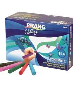 Ticonderoga Ambrite Paper Chalk - Assorted - 144 / Box