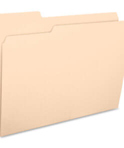 BSN17525 - Business Source 1/3 Tab Cut Letter Recycled Top Tab File Folder - Image 3