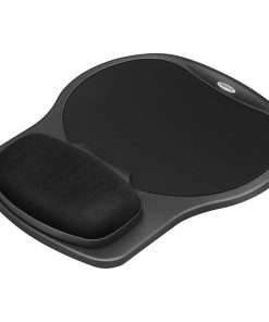 Fellowes Easy Glide Gel Wrist Rest and Mouse Pad - Black - 1.50" x 10" x 12" Dimension - Black - Gel - Wear Resistant, Tear Resistant - 1 Pack