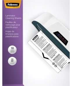 Fellowes Laminator Cleaning Sheets 10pk - 10 / Pack - White