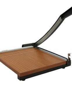Elmer's X-ACTO Square Heavy-duty 15"X15" Trimmer - Cuts 15Sheet - 15" Cutting Length15" Width x 15" Depth - Steel Cutting Head, Wood Base - Black, Brown