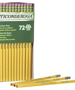 Ticonderoga No. 2 Woodcase Pencils - #2 Lead - Yellow Wood Barrel - 72 / Box