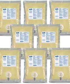 Micrell Antibacterial Lotion Soap Refill - 33.8 fl oz (1000 mL) - Kill Germs, Grease Remover - Amber - Anti-irritant - 8 / Carton