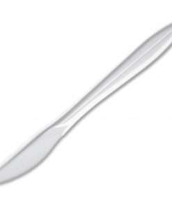 Dart Style Setter Medium-weight Plastic Cutlery - 1 Piece(s) - 1000/Carton - Dinner Knife - 1 x Dinner Knife - Polypropylene - White