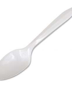 Dart Style Setter Medium-weight Plastic Cutlery - 1000/Carton - Teaspoon - Disposable - Polypropylene - White