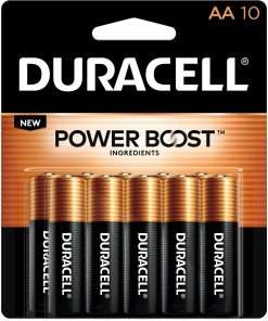 Duracell Coppertop Alkaline AA Battery - MN1500 - For Multipurpose - AA - 1.5 V DC - 10 / Pack