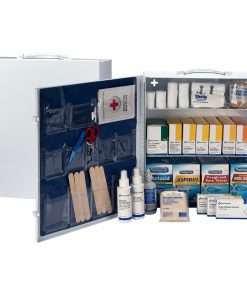 First Aid Only 3-shelf 100-person First Aid Kit - 1092 x Piece(s) For 100 x Individual(s) - 16.5" Height x 15" Width x 5.5" Depth - Metal Case - 1 Each
