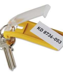 DURABLE&reg; Key Tag - Plastic - 24 / Pack - Assorted