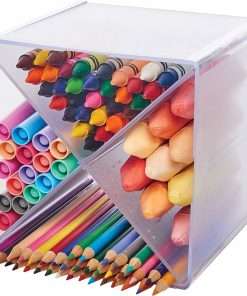 Deflecto Stackable Cube Organizer - 6" Height x 6" Width x 7.3" Depth - Desktop - Stackable - Clear - Plastic - 1 Each
