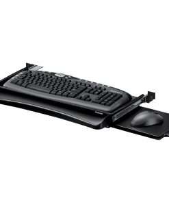 Office Suites&trade; Underdesk Keyboard Drawer - 2.3" Height x 22" Width x 11.6" Depth - Black - 1