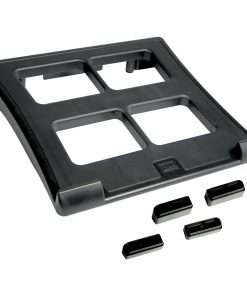 DAC Height and Angle Adjustable Laptop Stand - 2.6" Height x 11.5" Width x 13" Depth - Black